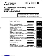 Mitsubishi Electric PFKY-P-VKM-E Installation Manual предпросмотр