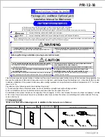 Mitsubishi Electric PFR-12-18 How To Use / How To Install preview