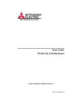 Preview for 1 page of Mitsubishi Electric PH440 User Manual