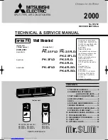 Предварительный просмотр 1 страницы Mitsubishi Electric PK-2.5FLD Technical & Service Manual