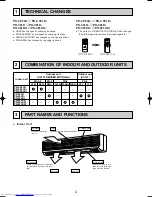 Предварительный просмотр 2 страницы Mitsubishi Electric PK-2.5FLD Technical & Service Manual