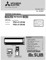 Mitsubishi Electric PKA-A12HA6 Service Manual preview