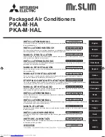 Предварительный просмотр 1 страницы Mitsubishi Electric PKA-M-HA Installation Manual