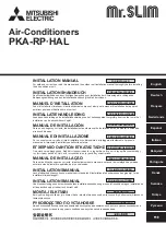 Mitsubishi Electric PKA-RP HAL Installation Manual preview
