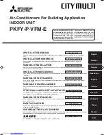 Mitsubishi Electric PKFY-P VFM-E Installation Manual предпросмотр