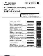 Mitsubishi Electric PKFY-P-VKM-E Installation Manual предпросмотр