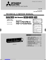 Mitsubishi Electric PKFY-P100VFM-E PKFY-P100VFM-E Technical & Service Manual preview