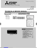 Mitsubishi Electric PKFY-P20VAM-E Technical And Service Manual предпросмотр