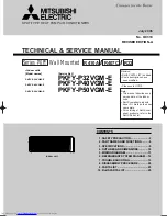 Mitsubishi Electric PKFY-P32VGM-E Technical & Service Manual предпросмотр