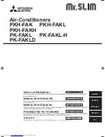 Предварительный просмотр 1 страницы Mitsubishi Electric PKH-FAK Installation Manual