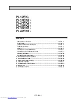 Mitsubishi Electric PL12FK1 Service Manual предпросмотр