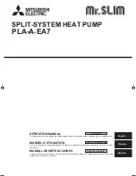 Preview for 1 page of Mitsubishi Electric PLA-A.EA7 Operation Manual