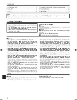 Preview for 2 page of Mitsubishi Electric PLA-A.EA7 Operation Manual