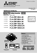 Mitsubishi Electric PLA Series Service Manual предпросмотр