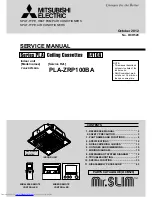 Mitsubishi Electric PLA-ZRP100BA Service Manual предпросмотр