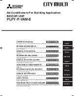 Mitsubishi Electric PLFY-P-VAM-E Operation Manual preview