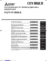 Mitsubishi Electric PLFY-P-VBM-E Operation Manual предпросмотр