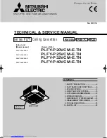 Mitsubishi Electric PLFY-P20VCM-E Technical & Service Manual preview