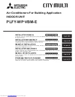 Mitsubishi Electric PLFY-WP VBM-E Installation Manual preview