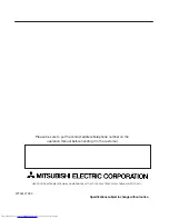 Предварительный просмотр 11 страницы Mitsubishi Electric PRC- 8MYA Operation Manual