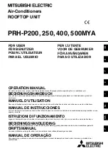 Mitsubishi Electric PRH-250MYA Operation Manual предпросмотр