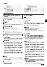 Предварительный просмотр 3 страницы Mitsubishi Electric PRH-250MYA Operation Manual