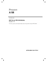 Mitsubishi Electric Procon A1M Installation Manual preview