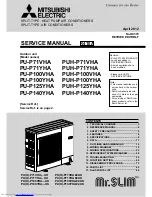 Mitsubishi Electric PU-P100VHA Service Manual предпросмотр