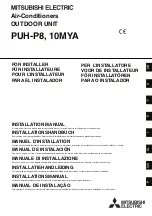 Mitsubishi Electric PUH-P10MYA Installation Manual preview