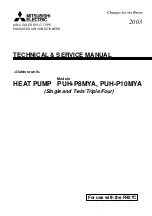 Mitsubishi Electric PUH-P10MYA Technical & Service Manual preview