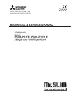 Mitsubishi Electric PUH-P8YE Technical & Service Manual предпросмотр