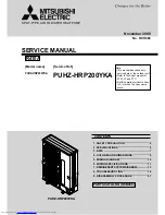 Mitsubishi Electric PUHZ-HRP200YKA Service Manual предпросмотр