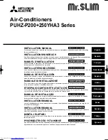 Предварительный просмотр 1 страницы Mitsubishi Electric PUHZ-P200+250YHA3 Series Installation Manual