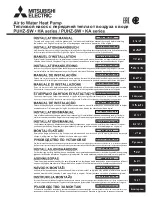 Preview for 1 page of Mitsubishi Electric PUHZ-SW HA Series Installation Manual