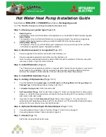 Mitsubishi Electric PUHZ-W50 Installation Manual preview