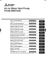 Mitsubishi Electric PUHZ-W85VHA Installation Manual preview