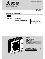 Mitsubishi Electric PUHZ-W85VHA Service Manual preview