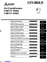 Mitsubishi Electric PUMY-P-YHMA Installation Manual предпросмотр