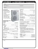 Mitsubishi Electric PUMY-P36NHMU Datasheet предпросмотр