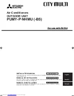 Mitsubishi Electric PUMY-P36NHMU Installation Manual предпросмотр