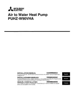 Mitsubishi Electric PUNZ-W90VHA Installation Manual preview