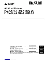 Mitsubishi Electric PUY-A-NHA3 Installation Manual предпросмотр