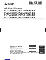 Предварительный просмотр 1 страницы Mitsubishi Electric PUY-A NHA4 Installation Manual