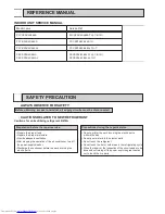 Предварительный просмотр 2 страницы Mitsubishi Electric PUY-SP36YKA Service Manual