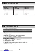 Предварительный просмотр 2 страницы Mitsubishi Electric PUZ-HA30NHA5 Service Manual