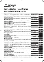 Mitsubishi Electric PUZ-HWM140HA Series Installation Manual preview