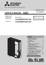 Mitsubishi Electric PUZ-M200YKA2 Service Manual предпросмотр