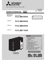 Mitsubishi Electric PUZ-ZM60VHA Service Manual предпросмотр