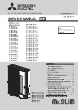 Предварительный просмотр 1 страницы Mitsubishi Electric PUZ-ZM60VHA2 Service Manual