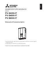 Preview for 3 page of Mitsubishi Electric PV-S4200-IT Operating Manual